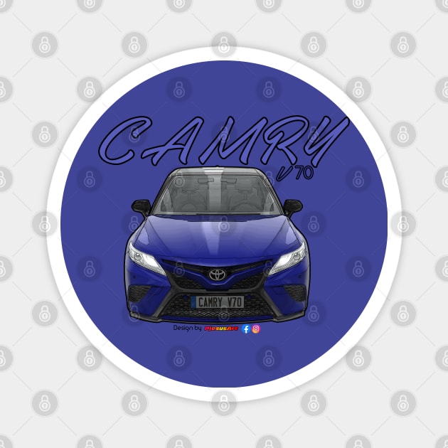 Toyota Camry V70 Blue Magnet by PjesusArt